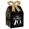 Big Dot of Happiness Roaring 20's - Square Favor Gift Boxes - 1920s Art Deco Jazz Party Bow Boxes - Set of 12